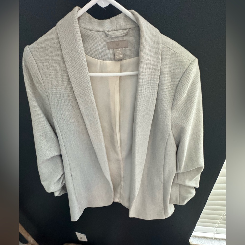 Women’s blazer, light heather gray